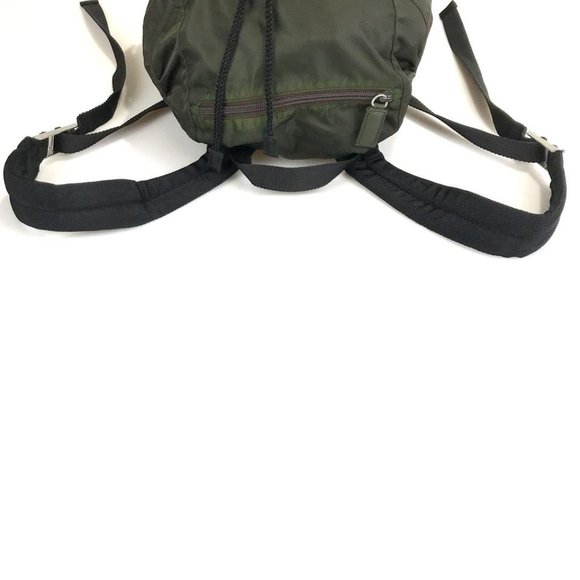 PRADA Tessuto Montagna V140 Ebano Green Nylon Backpack - Picture 6 of 10